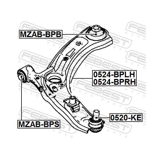 0524-BPLH - Track Control Arm 