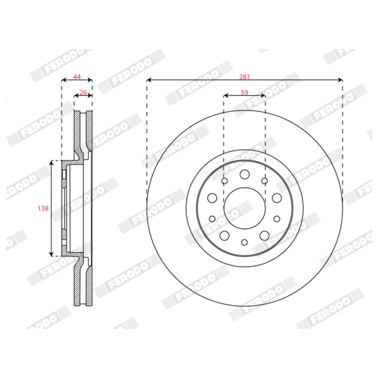 DDF3075C - Brake Disc 