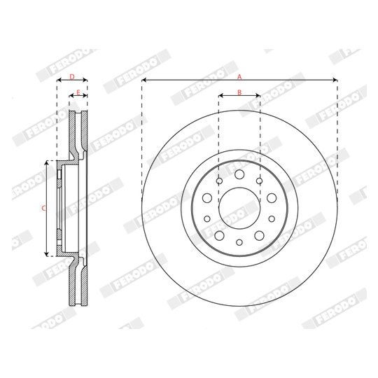 DDF3075C - Brake Disc 