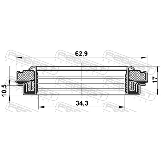 95RCW-36621017X - Seal, drive shaft 