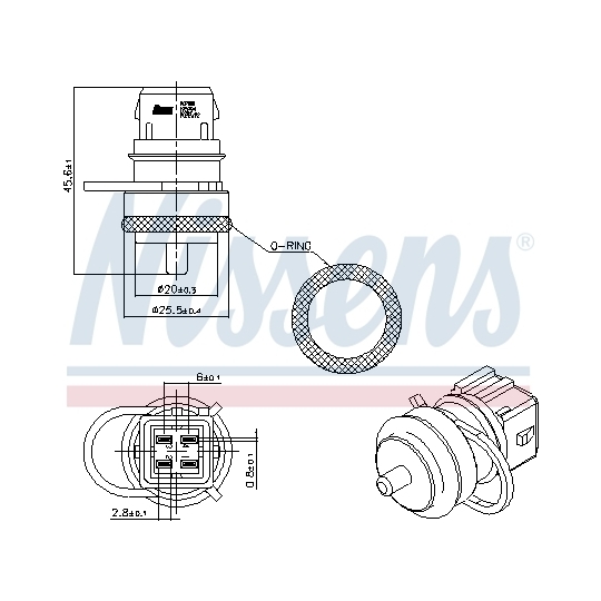 207000 - Sensor, kylmedietemperatur 