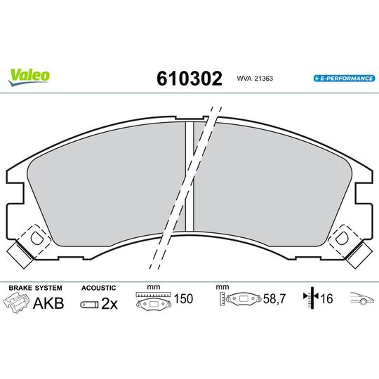 610302 - Brake Pad Set, disc brake 