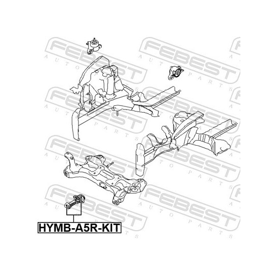 HYMB-A5R-KIT - Motormontering 