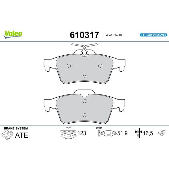 610317 - Brake Pad Set, disc brake 