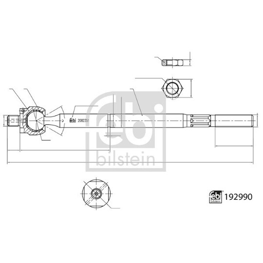 192990 - Tie Rod Axle Joint 