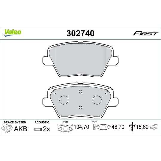 302740 - Brake Pad Set, disc brake 