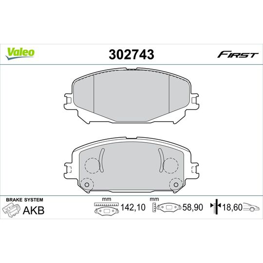 302743 - Brake Pad Set, disc brake 