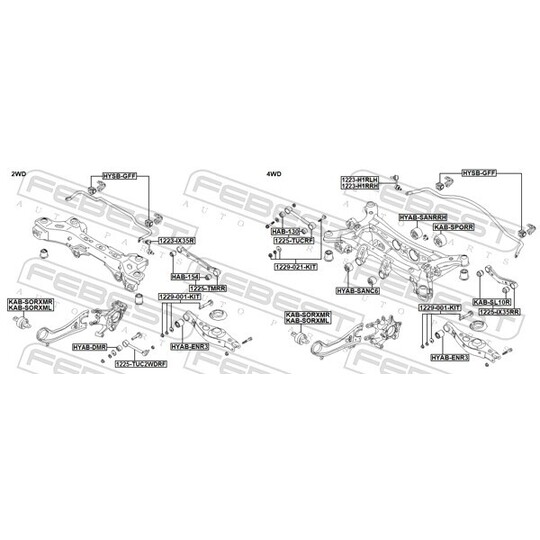 HYAB-DMR - Control Arm-/Trailing Arm Bush 