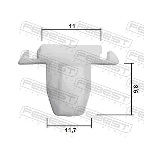 88570-207 - Clip, trim/protective strip 