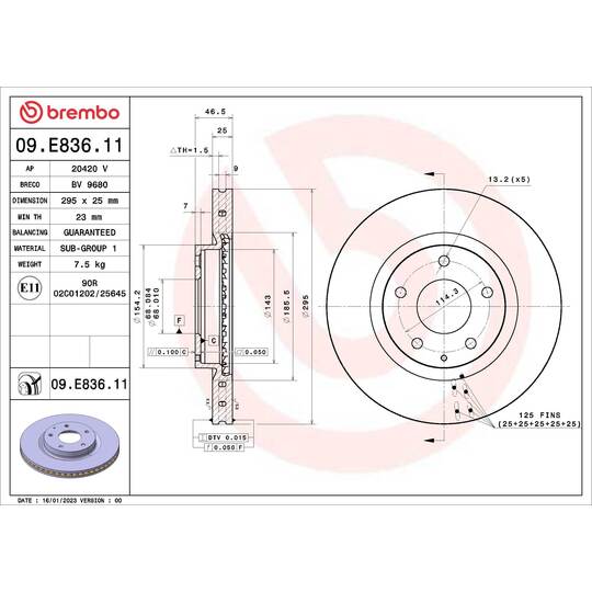 09.E836.11 - Brake Disc 