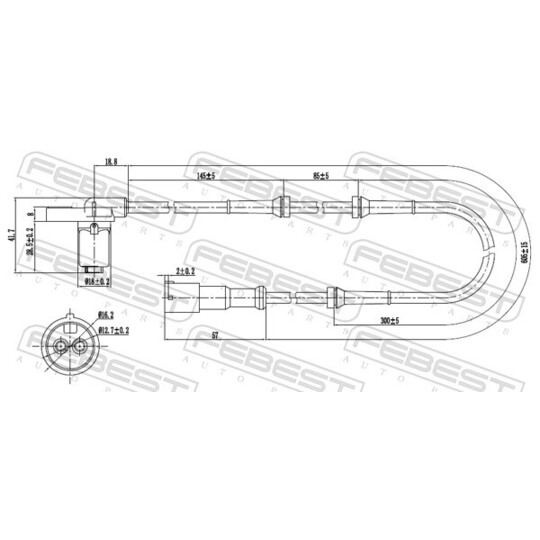 24606-006 - Sensor, wheel speed 