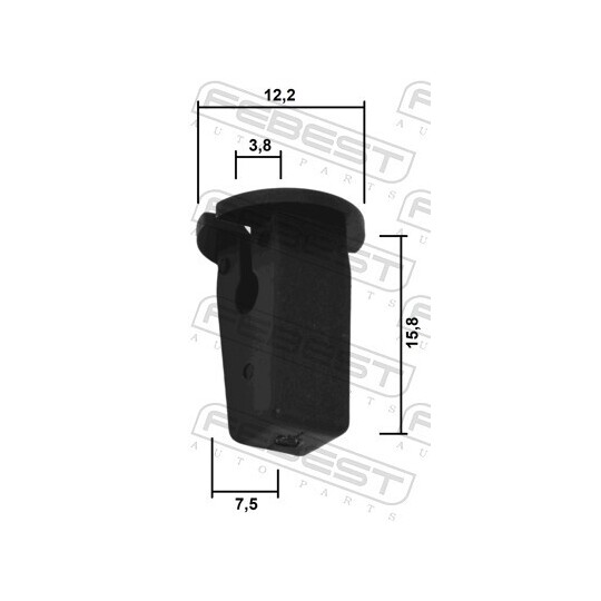 88570-156 - Clip, trim/protective strip 