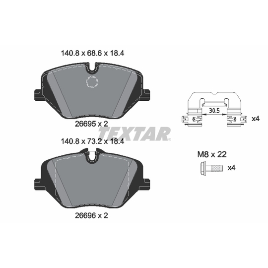 2669501 - Brake Pad Set, disc brake 