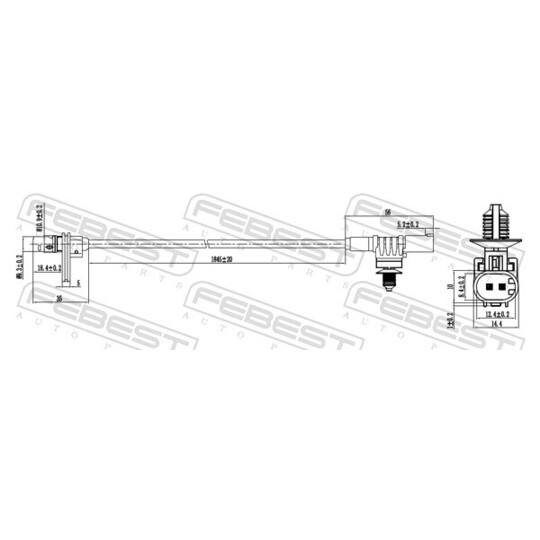 16606-004 - Sensor, wheel speed 