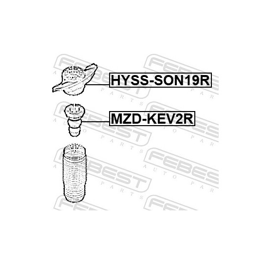 HYSS-SON19R - Suspension Strut Support Mount 