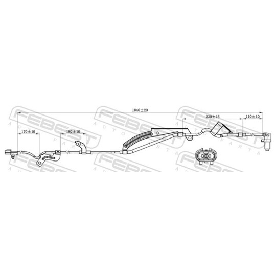 04606-025 - Sensor, wheel speed 