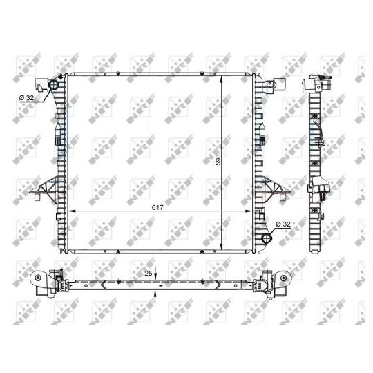 59145A - Radiator, engine cooling 