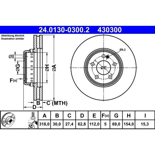 24.0130-0300.2 - Brake Disc 