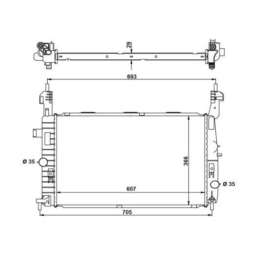 53416A - Radiaator, mootorijahutus 