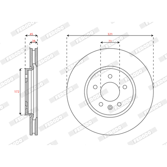 DDF3032C-1 - Brake Disc 