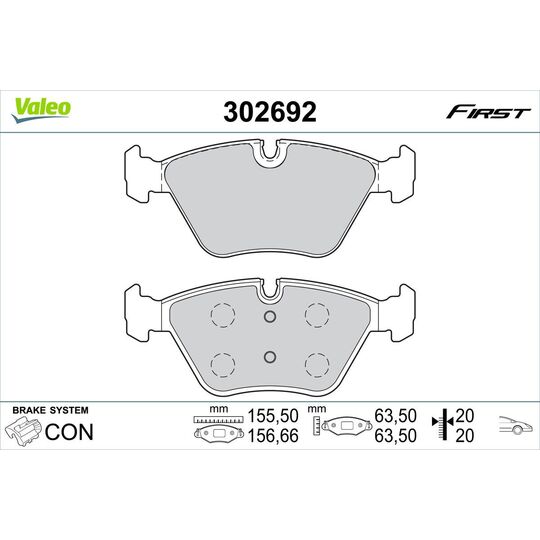 302692 - Brake Pad Set, disc brake 