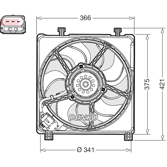 DER32017 - Fan, radiator 