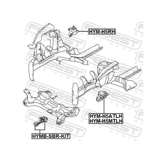 HYM-H5RH - Engine Mounting 