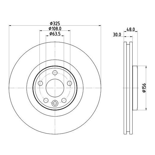 8DD 355 135-261 - Brake Disc 