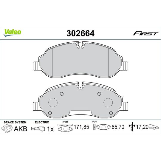 302664 - Brake Pad Set, disc brake 