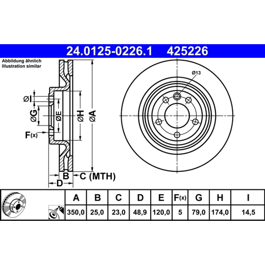 24.0125-0226.1 - Brake Disc 