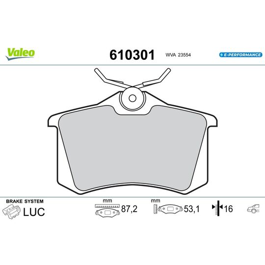 610301 - Brake Pad Set, disc brake 