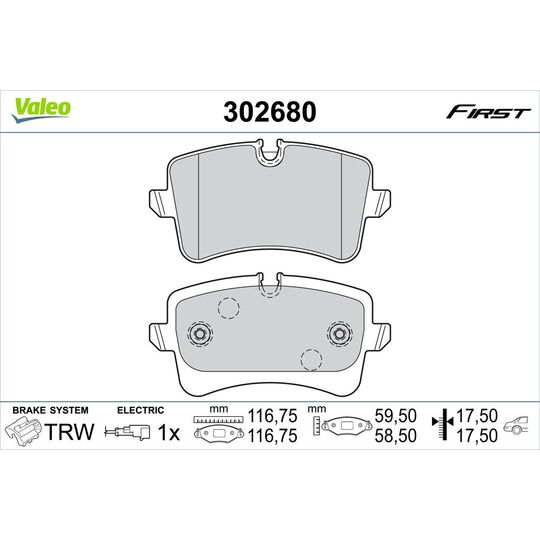 302680 - Brake Pad Set, disc brake 