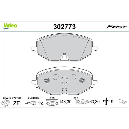 302773 - Brake Pad Set, disc brake 