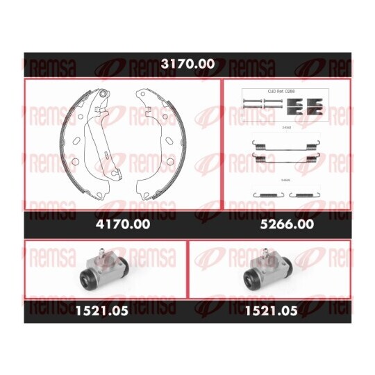 SPK 3170.00 - Brake Kit, drum brake 