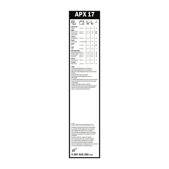 3 397 016 305 - Wiper Blade 