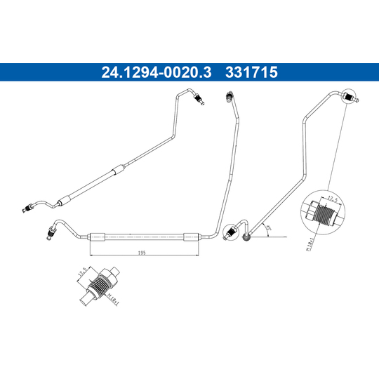 24.1294-0020.3 - Brake Hose 