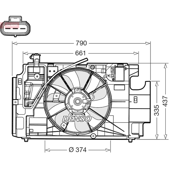 DER50004 - Fan, radiator 