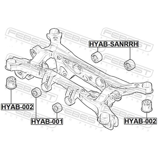 HYAB-001 - Fäste, differential 