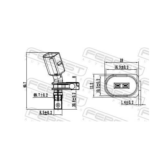 23606-006 - Sensor, wheel speed 