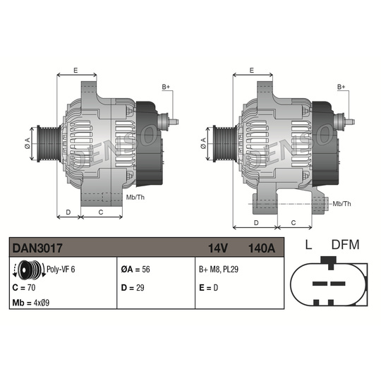 DAN3017 - Alternator 