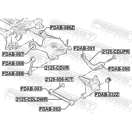 2125-CDUPR - Track Control Arm 