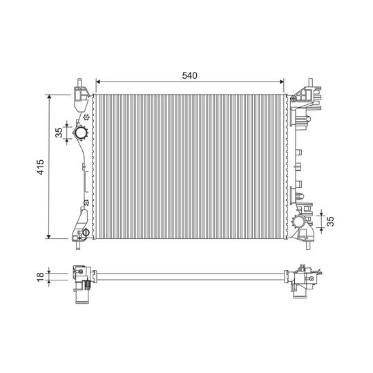 701258 - Radiaator, mootorijahutus 