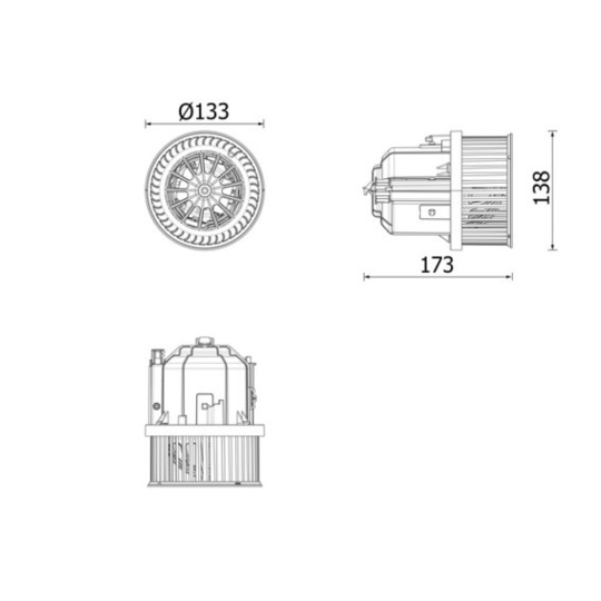 AB 337 000P - Interior Blower 