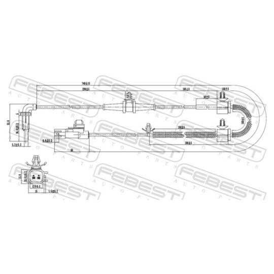 18606-001 - Sensor, wheel speed 