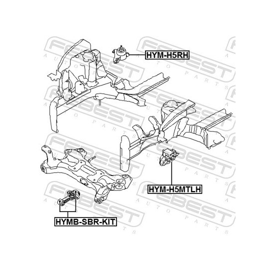 HYM-H5MTLH - Engine Mounting 