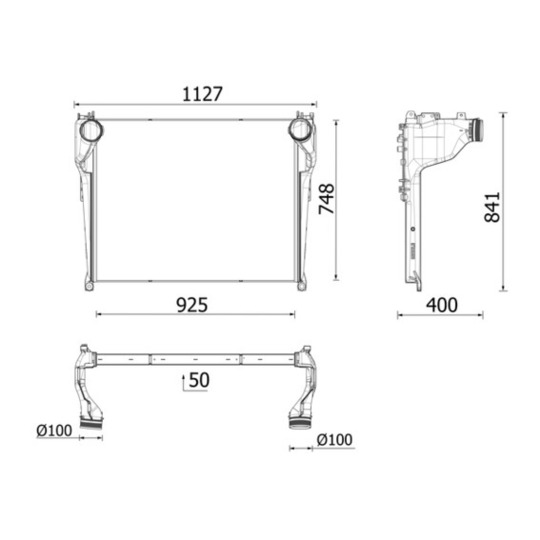 CI 717 000P - Kompressoriõhu radiaator 