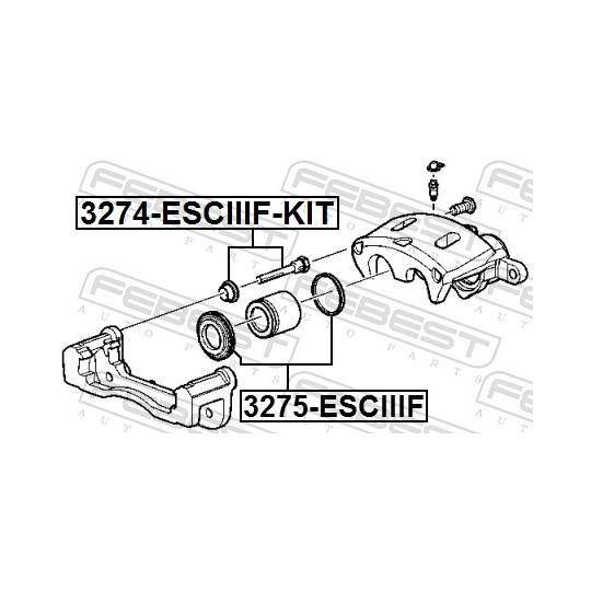 3274-ESCIIIF-KIT - Juhtpolt, pidurisadul 