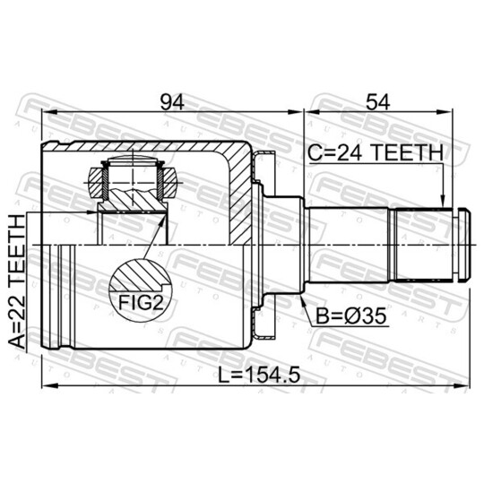 4211-P3M - Joint Kit, drive shaft 