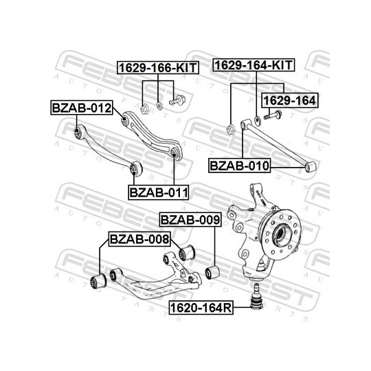 1629-164-KIT - Camber Correction Screw Set 