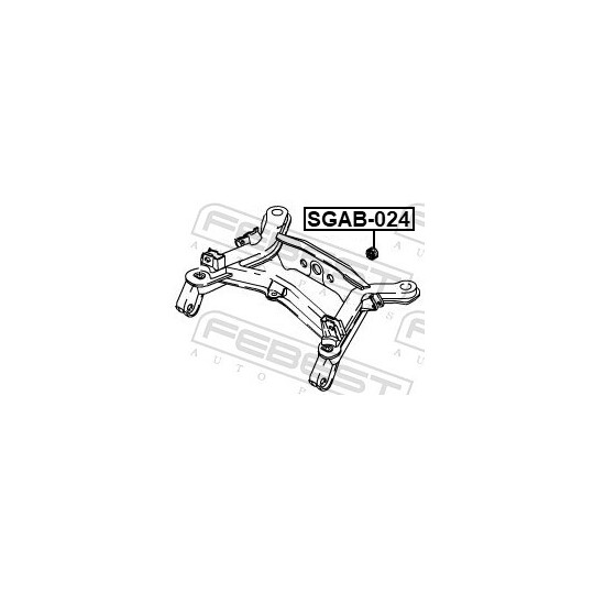 SGAB-024 - Kiinnitys, tasauspyörästö 